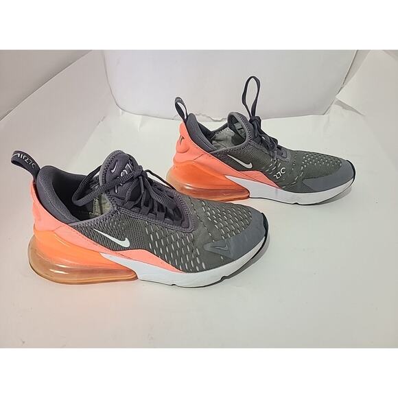 Nike Shoes - Nike Air Max 270 Women's Shoes Size 6Y Gray/Orange/White